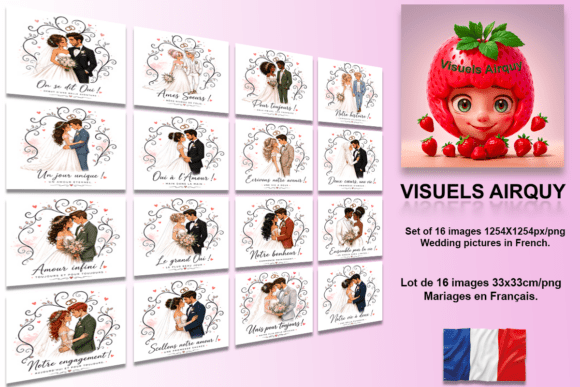 Beautiful French Wedding Visuals for Your Creative Projects