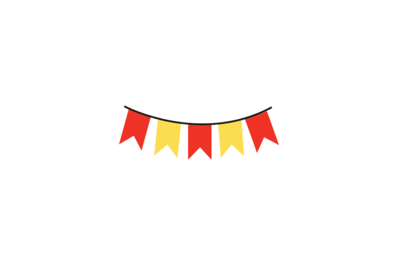 Designing with the Wedding - Flag Red Yellow Icon Svg