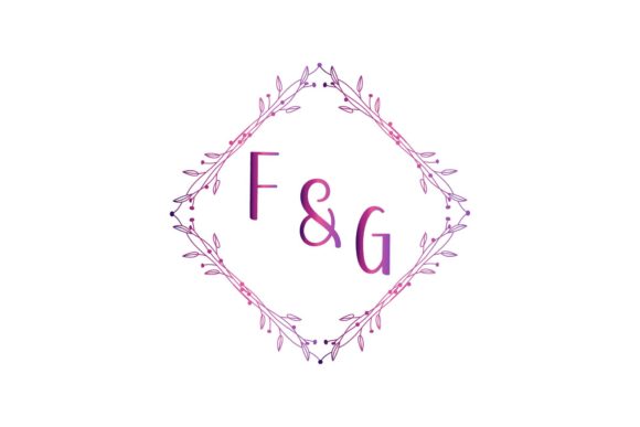 Elegant Monogram Wedding Design: F & G Initials for Timeless Style