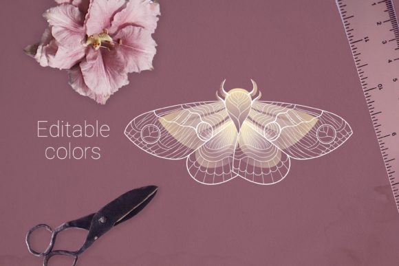 Graceful Wedding Butterfly Vector Element for Elegant Designs
