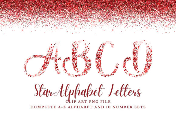 Sparkle and Sophistication: The Red Star Glitter Alphabet