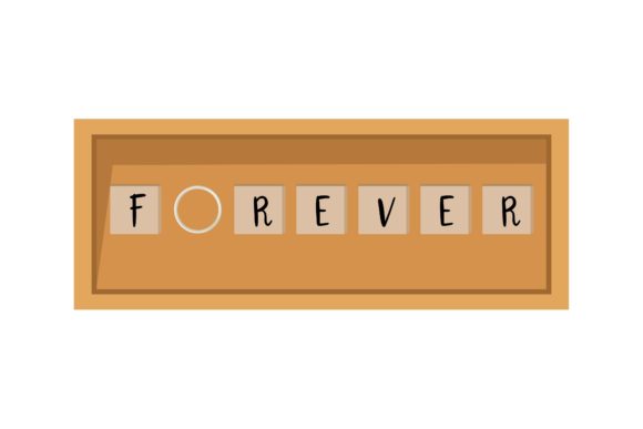 The Timeless Elegance of Wedding Ring Forever Font Illustration