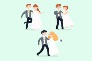 Wedding Couple Illustration Design: A Modern Design Asset