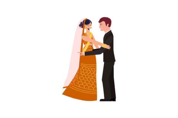 Wedding Couple Romantic Character Art: Infusing Love into Every Design