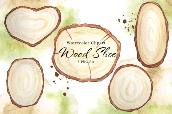 Wood Slice Invites: Hand Painted Watercolor Charm for Your Event